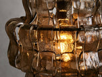 Ghiaccio Textured Glass Pendant Light