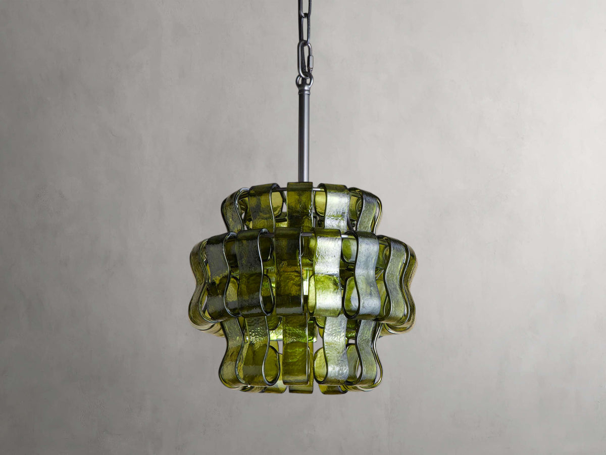 Ghiaccio Textured Glass Pendant Light