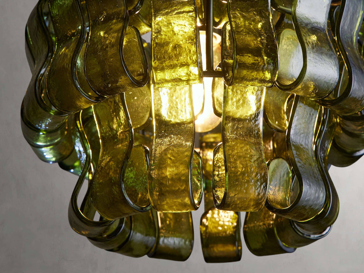 Ghiaccio Textured Glass Pendant Light
