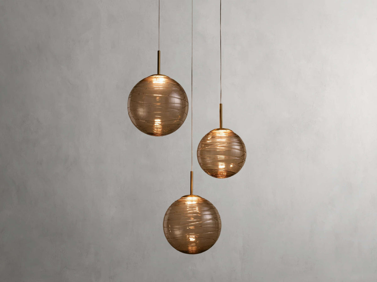 Casen Artisanal Glass Round Chandelier
