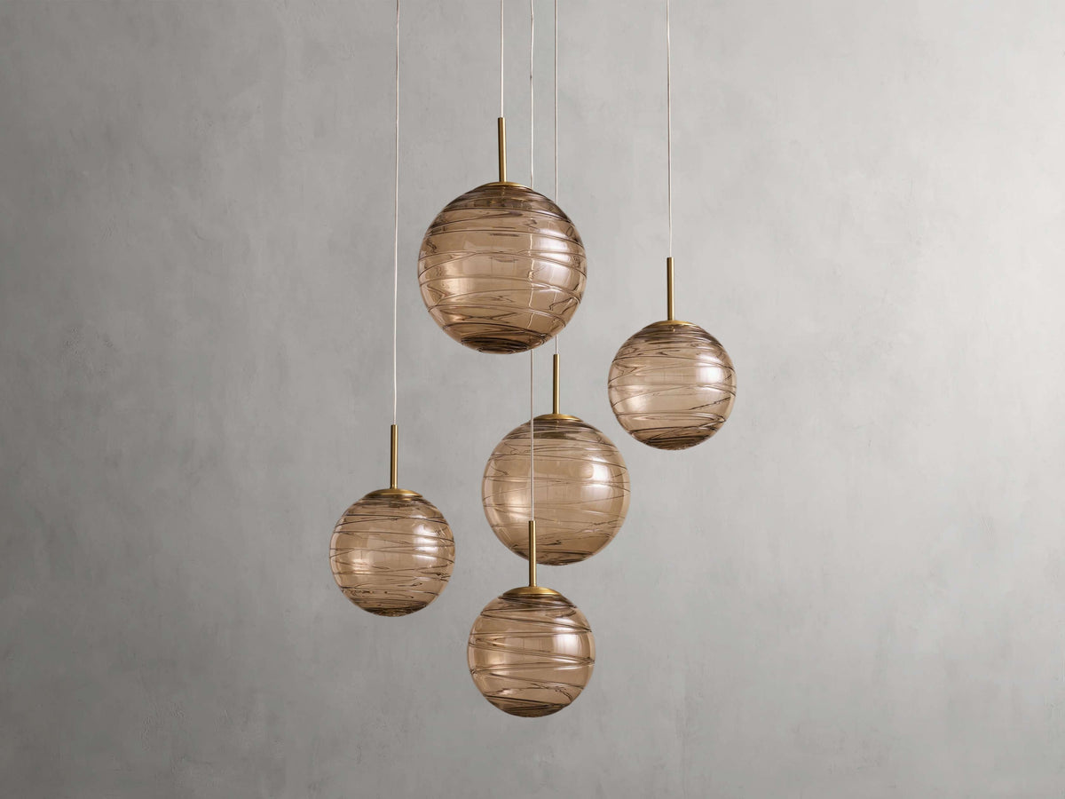 Casen Artisanal Glass Round Chandelier