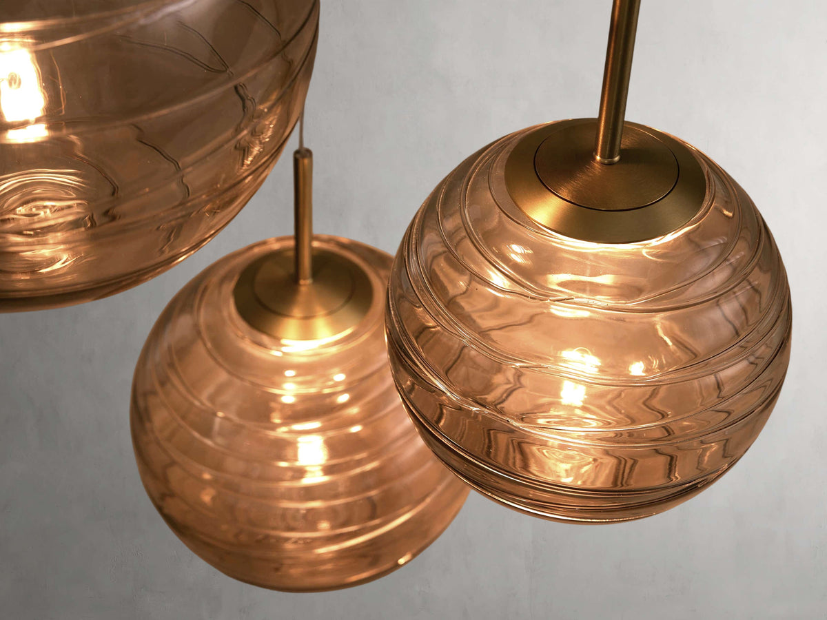 Casen Artisanal Glass Round Chandelier