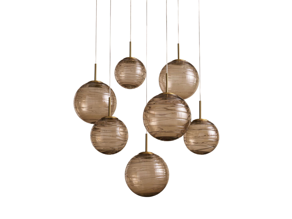 Casen Artisanal Glass Round Chandelier