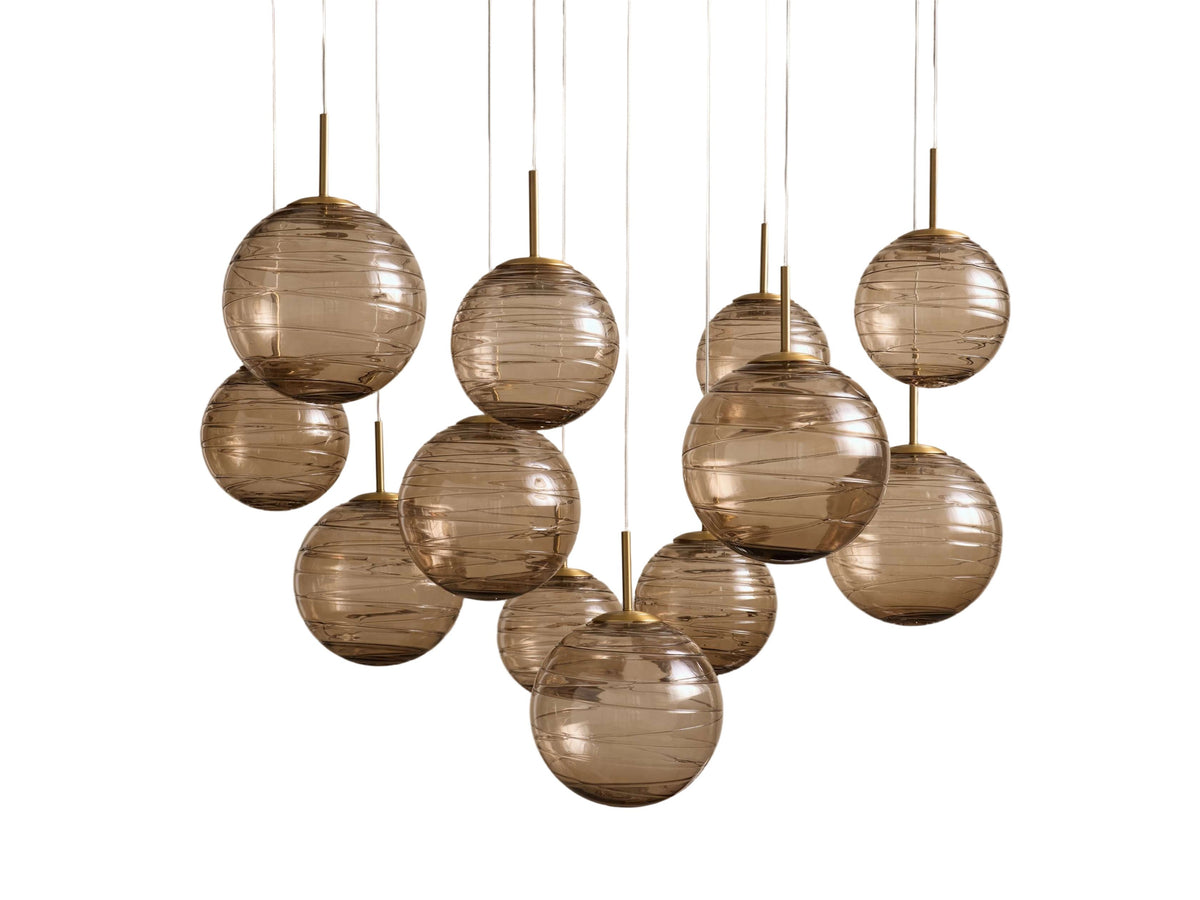 Casen Artisanal Glass Round Chandelier