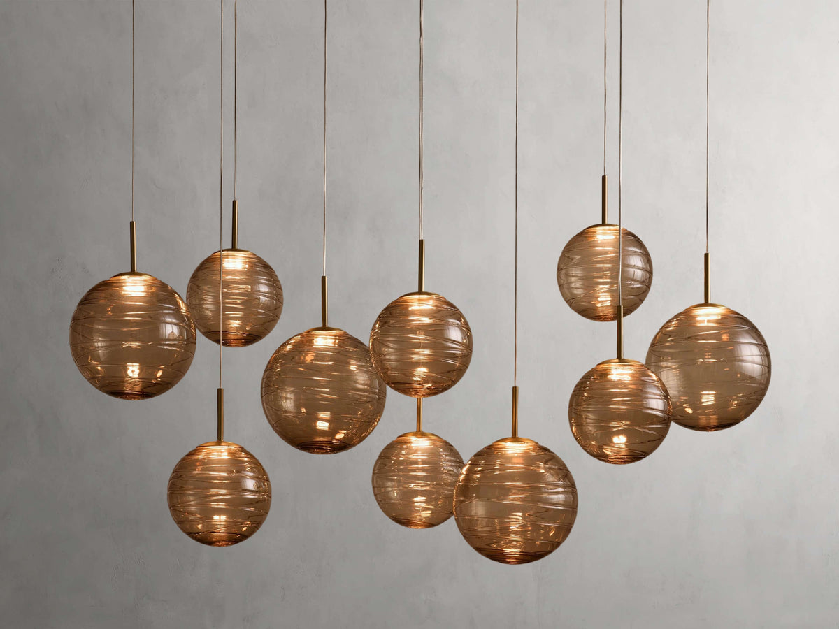 Casen Artisanal Glass Linear Chandelier