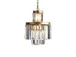 Leyland Faceted Deco Tiered Chandelier