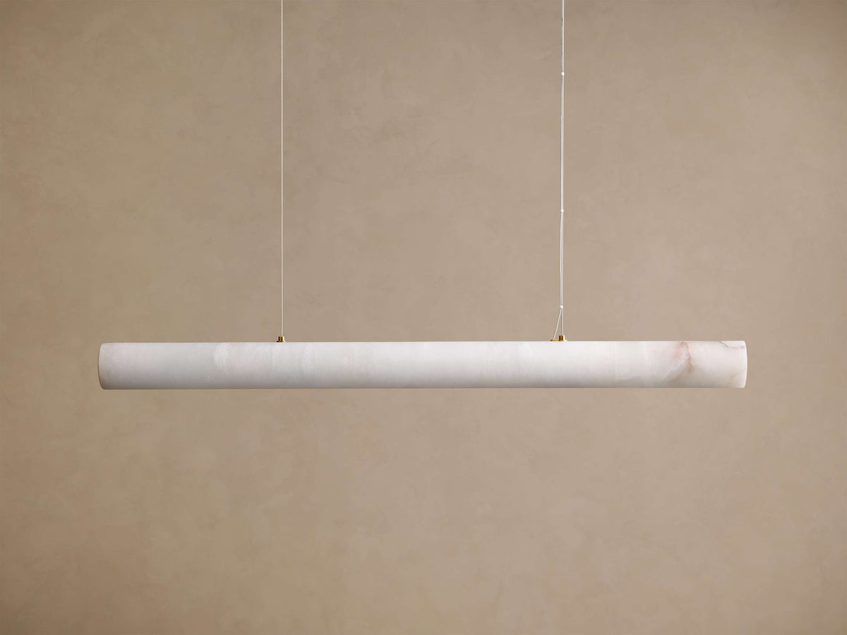Halima Alabaster Veined Linear Chandelier
