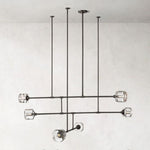 Demaret Sculpted Crystal Mobile Round Chandelier 62"