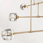 Demaret Sculpted Crystal Mobile Round Chandelier 62"