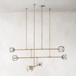 Demaret Sculpted Crystal Mobile Round Chandelier 62"
