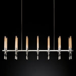 Fontanelle Vintage Glow Linear Chandelier 66"