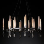 Fontanelle Vintage Glow Round Chandelier 46"