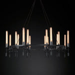 Fontanelle Vintage Glow Round Chandelier 58"
