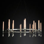 Fontanelle Vintage Glow Round Chandelier 58"