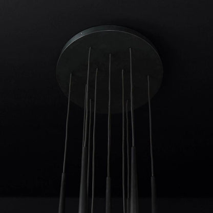 Aquitaine Faceted Cluster Round Chandelier 24"