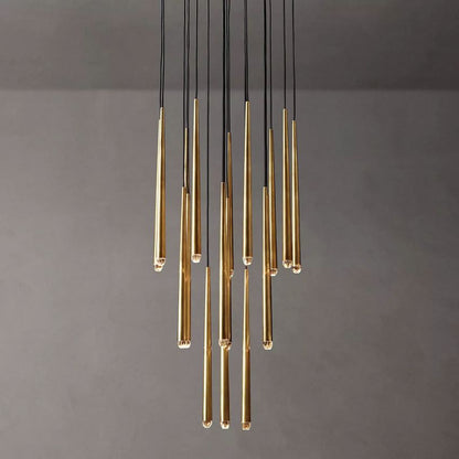 Aquitaine Faceted Cluster Round Chandelier 30"