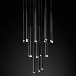 Aquitaine Faceted Cluster Round Chandelier 30"