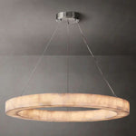 Rivage Veined Alabaster Round Chandelier 40"