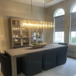 Harlow Faceted Crystal Rectangle Chandelier 74"