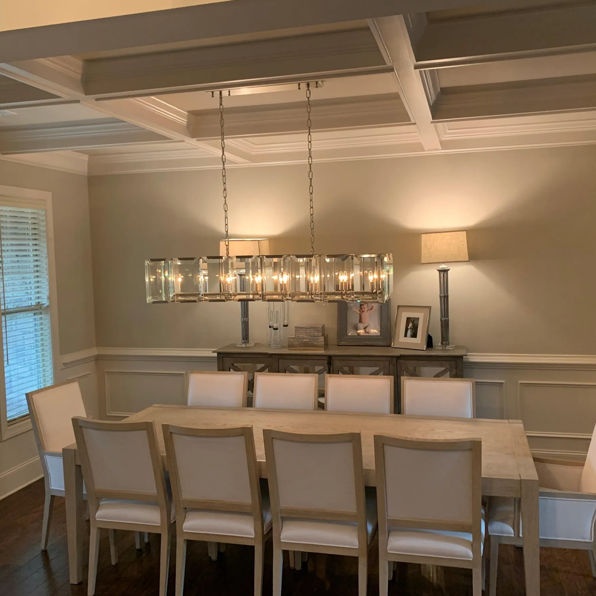Harlow Faceted Crystal Rectangle Chandelier 42"