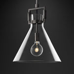 Machinist Glass Funnel Pendant Light