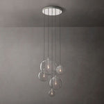 Lucelle Glass Globe Cluster Chandelier 28"