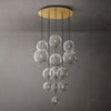 Lucelle Glass Globe Cluster Chandelier 44"