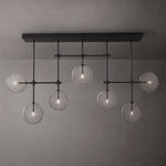 Lucelle Glass Globe Linear Chandelier 60"