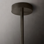 Lucelle Glass Globe Six-Arm Chandelier 40"