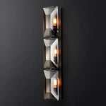 Harlow Faceted Crystal Triple Wall Sconce