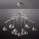 Hemisphere Delicate Crystal Round Chandelier 60"