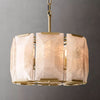 Harlow Faceted Calcite Round Chandelier 19"