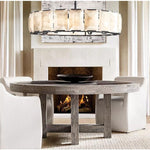 Harlow Faceted Calcite Round Chandelier 31"
