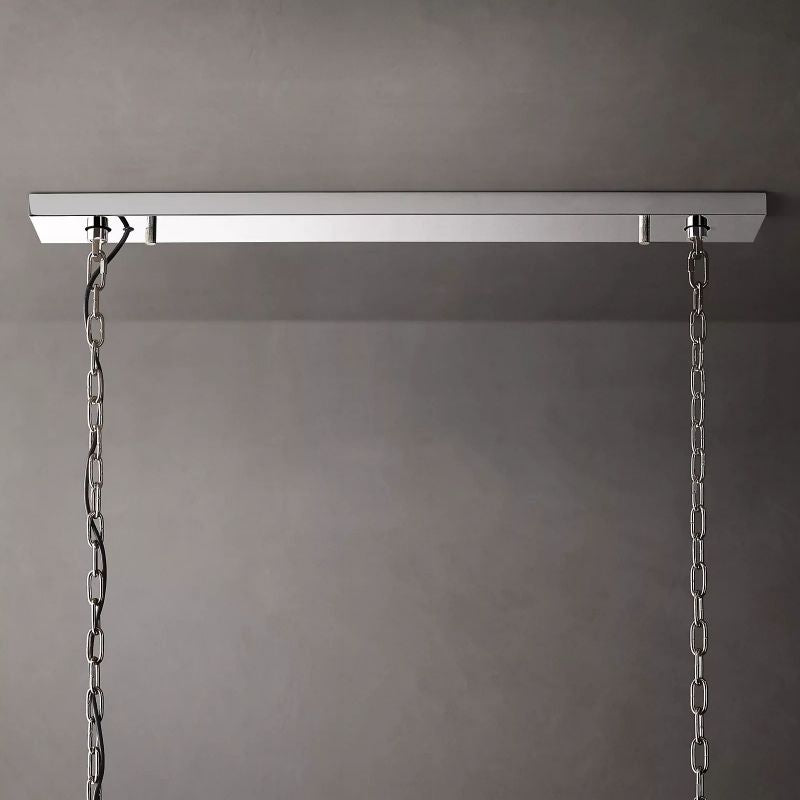 Harlow Faceted Calcite Rectangle Chandelier 62"