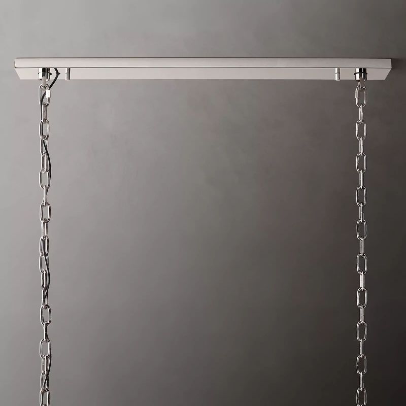 Harlow Faceted Crystal Rectangle Chandelier 74"