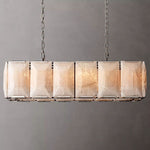 Harlow Faceted Calcite Rectangle Chandelier 42"
