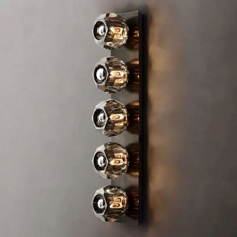 Boule De Radiant Crystal Linear Wall Sconce