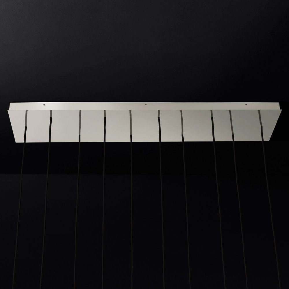Aquitaine Faceted Cluster Linear Chandelier 48"