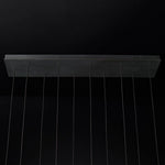 Aquitaine Faceted Cluster Linear Chandelier 48"