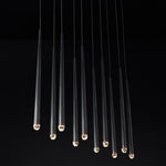 Aquitaine Faceted Cluster Linear Chandelier 48"