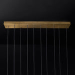Aquitaine Faceted Cluster Linear Chandelier 60"