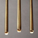 Aquitaine Faceted Cluster Linear Chandelier 72"