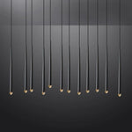 Aquitaine Faceted Cluster Linear Chandelier 60"