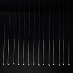 Aquitaine Faceted Cluster Linear Chandelier 72"