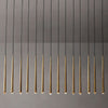 Aquitaine Faceted Cluster Linear Chandelier 72"