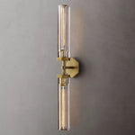 Lambert Hexagonal Glass Double Wall Sconce