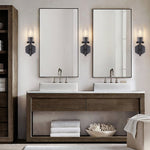 Lambert Hexagonal Glass Double Wall Sconce