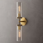 Lambert Cylindrical Glass Double Wall Sconce