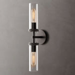 Lambert Cylindrical Glass Double Wall Sconce
