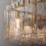Lattice Module Glass Round Chandelier 37"